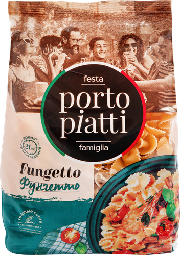 Макароны PORTO PIATTI Фунгетто, 400г, изображение