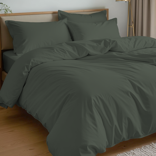 Пододеяльник HOMECLUB 145x215(+/-3)см, зеленый, Арт. HCDC-S-145-EN, фото