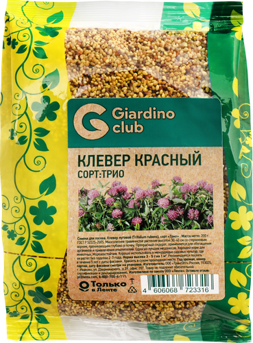 Семена GIARDINO CLUB Клевер красный, 200г, фото
