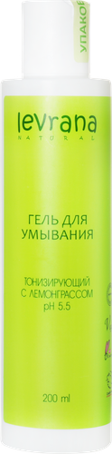 Гель для умывания LEVRANA Тонизирующий, с лемонграссом, 200мл, изображение