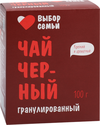 Чай черный ВЫБОР СЕМЬИ байховый гранулированный, 100г, фото
