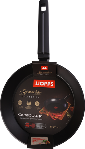 Сковорода HOPPS Signature индукция 26см, бакелит, Арт. HW-P3, фото