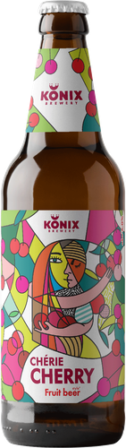 Напиток пивной KONIX BREWERY Cherie Cherry пастеризованный 5%, 0.45л, вид