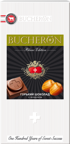 Шоколад горький BUCHERON с фундуком, 85г, детальное фото