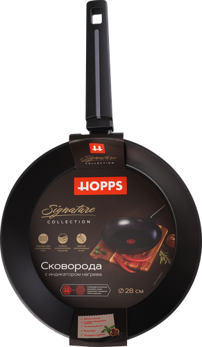Сковорода HOPPS Signature индукция 28см, бакелит, Арт. HW-P4, вид