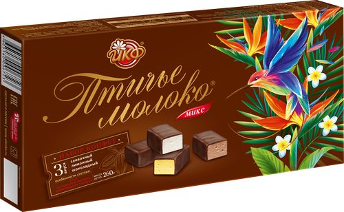 Конфеты ЙКФ Птичье молоко микс, 260г, фотография