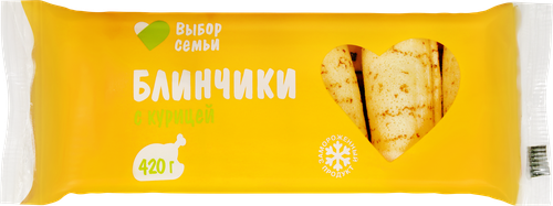 Блинчики ВЫБОР СЕМЬИ с курицей, 420г, картинка