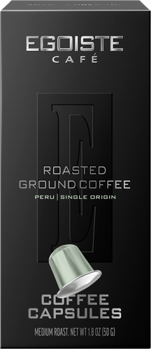 Кофе молотый в капсулах EGOISTE Peru, 10кап, фотография