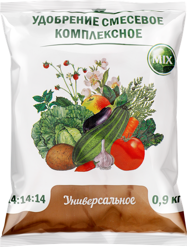 Удобрение для цветов НОВ-АГРО минеральное N:P:K 14:14:14, Арт. НА56, 900г, изображение