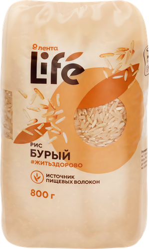 Рис бурый ЛЕНТА LIFE, 800г, картинка
