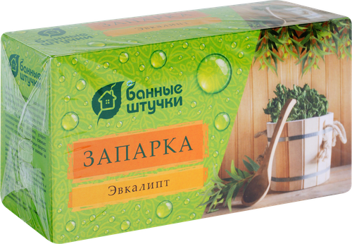 Запарка для бани и сауны БАННЫЕ ШТУЧКИ Листья эвкалипта, в фильтр-пакетах, Арт. 30017, 20х1,5г, фотография
