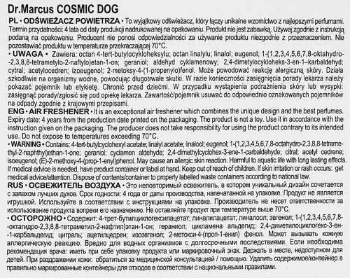 Ароматизатор DR.MARCUS Cosmic Cat&Dog mix, Арт. 1089, вид