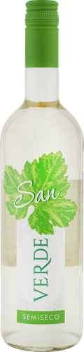 Вино SAN VERDE ординарное белое полусухое, 0.75л, фотография
