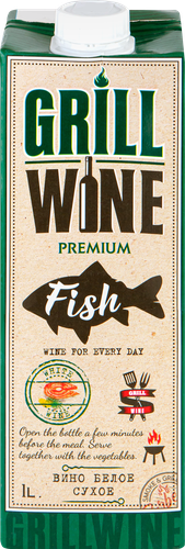 Вино GRILLWINE ординарное белое сухое, 1л, вид