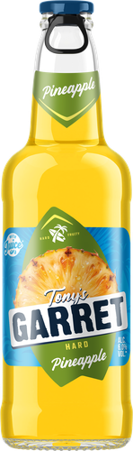 Напиток пивной TONY'S GARRET Hard Pineapple пастеризованный 6%, 0.4л, детальное фото