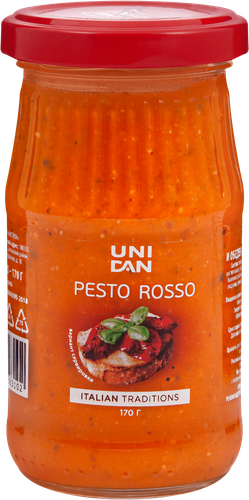 Соус UNI DAN Песто Россо, 170г, вид