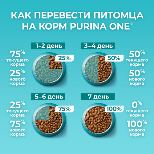 Корм сухой для кошек PURINA ONE Лосось, для стерилизованных, 3кг, картинка