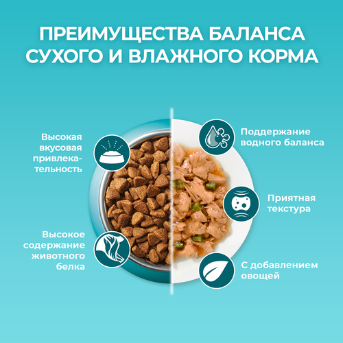 Корм сухой для кошек PURINA ONE Лосось, для стерилизованных, 3кг, изображение