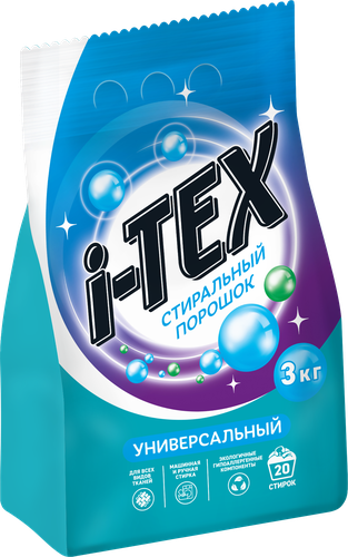 Стиральный порошок I-TEX универсальный, 3кг, детальное фото