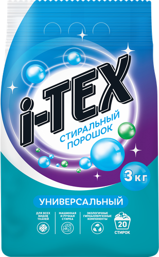 Стиральный порошок I-TEX универсальный, 3кг, фотография