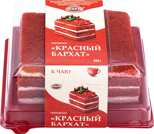 Пирожное АМА Красный бархат, 200г, изображение