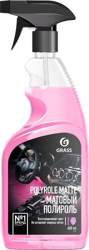 Полироль-очиститель пластика GRASS Polyrole Matte Клубника, матовый, Арт. 110427, 600мл, фото