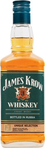 Виски JAMES KROW купажированный 40%, 0.5л, изображение