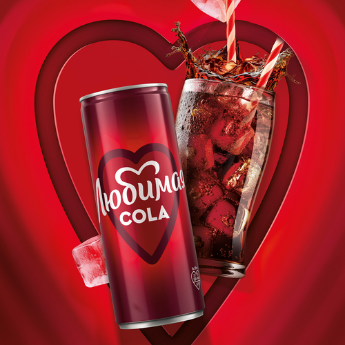 Напиток ЛЮБИМАЯ Cola сильногазированный, 0.33л, изображение