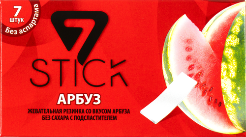 Жевательная резинка 7STIK Арбуз, 14,5г, фотография
