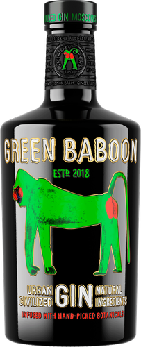 Джин GREEN BABOON 40%, 0.7л, детальное фото