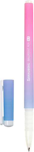 Ручка шариковая BRAUBERG Grade pastel soft touch grip, синий, 0,7мм, в ассортименте, Арт. 143711, картинка