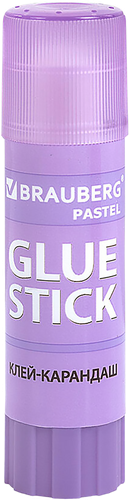Клей-карандаш BRAUBERG Pastel, в ассортименте, Арт. 271249, 15г, вид