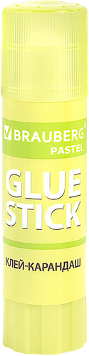Клей-карандаш BRAUBERG Pastel, в ассортименте, Арт. 271249, 15г, картинка