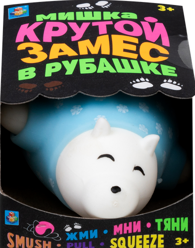 Игрушка 1TOY Крутой замес, Мишка в рубашке, 2 вида, 11х6х5см, Арт. Т23812, фотография