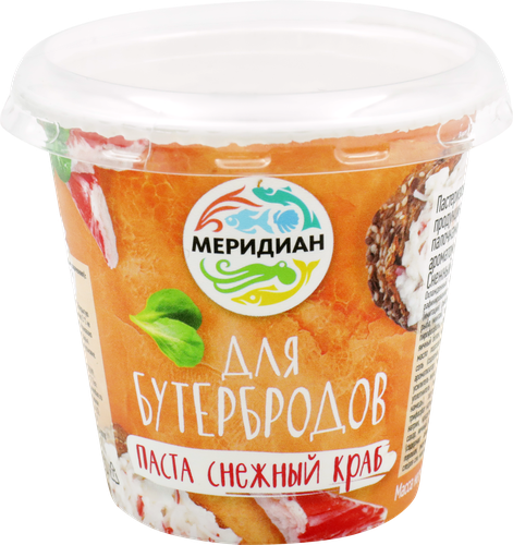 Паста для бутербродов МЕРИДИАН Снежный краб, 140г, фото
