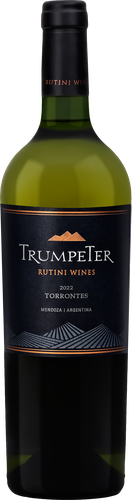 Вино TRUMPETER Торронтес региона Мендоса сортовое ординарное белое сухое, 0.75л