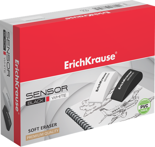 Ластик ERICHKRAUSE Sensor Black&whitе, Арт. 35532, изображение
