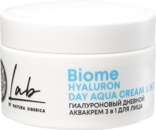 Крем дневной для лица NATURA SIBERICA 3в1 Lab Biome Hyaluron гиалуроновая, 50мл, изображение