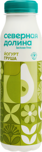 Йогурт питьевой СЕВЕРНАЯ ДОЛИНА Груша безлактозный 2,2%, без змж, 260г, изображение