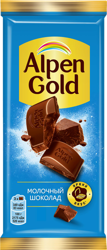 Шоколад молочный ALPEN GOLD, 80г, фотография