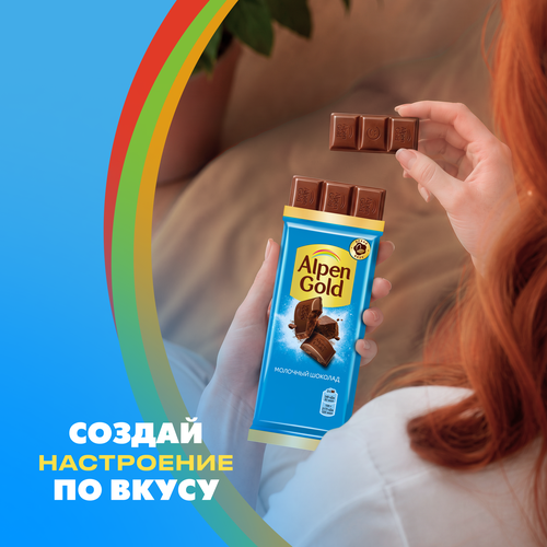 Шоколад молочный ALPEN GOLD, 80г, изображение