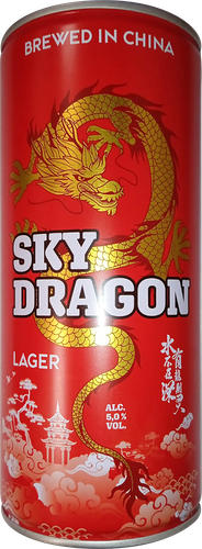 Пиво светлое SKY DRAGON фильтрованное пастеризованное 5,0%, 1л, вид