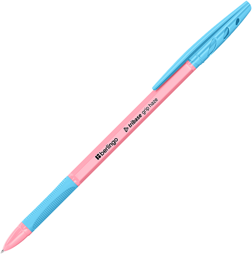 Ручка шариковая BERLINGO Tribase grip haze, синий, 0,7мм, в ассортименте, Арт. 355451, детальное фото
