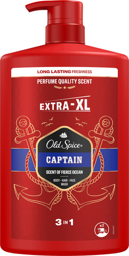 Гель для душа и шампунь мужской OLD SPICE Captain 2в1, 1л, картинка