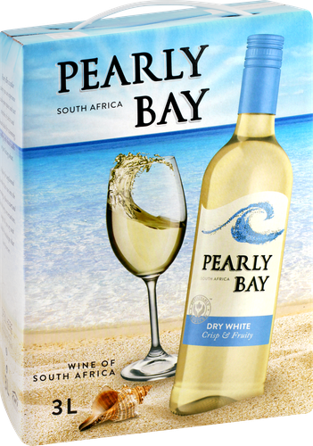 Вино PEARLY BAY Драй Уайт белое сухое, 3л, картинка