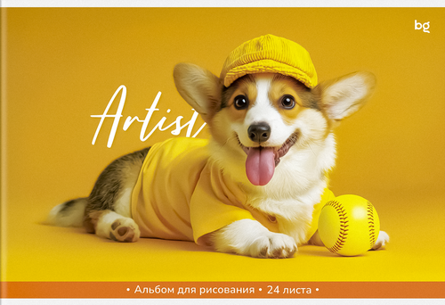 Альбом для рисования BG Акварельные котики, 24 листа, А4, на скрепке, фотография