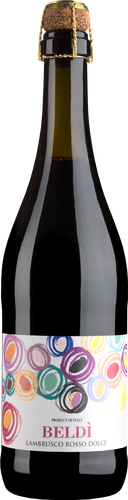 Вино игристое BELDI Lambrusco Эмилия жемчужное красное полусладкое, 0.75л, картинка
