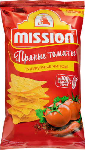 Чипсы кукурузные MISSION со вкусом томатов, 150г, картинка