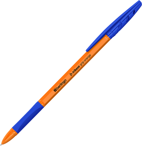 Ручка шариковая BERLINGO Tribase grip fuze, синий, 0,7мм грип, в ассортименте, Арт. 355453, изображение