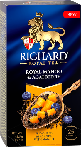 Чай черный RICHARD Royal Mango&Acai berry, 25пак, вид
